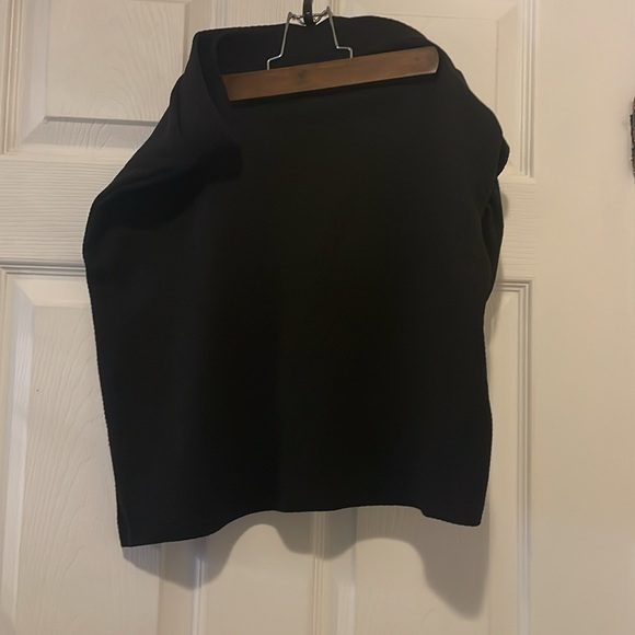 H&M black stretchy mini skirt with faux wrap - Picture 4 of 5